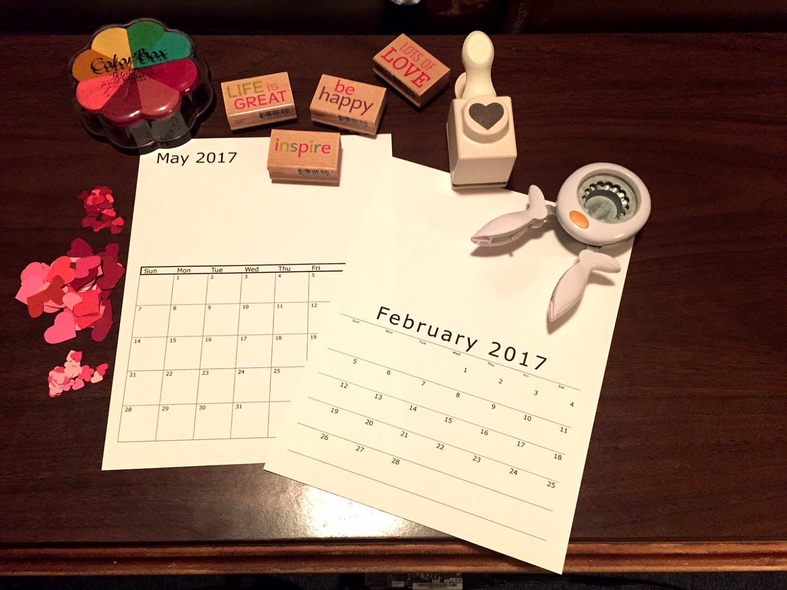 Paperwhite Creations DIY Fridge Calendar