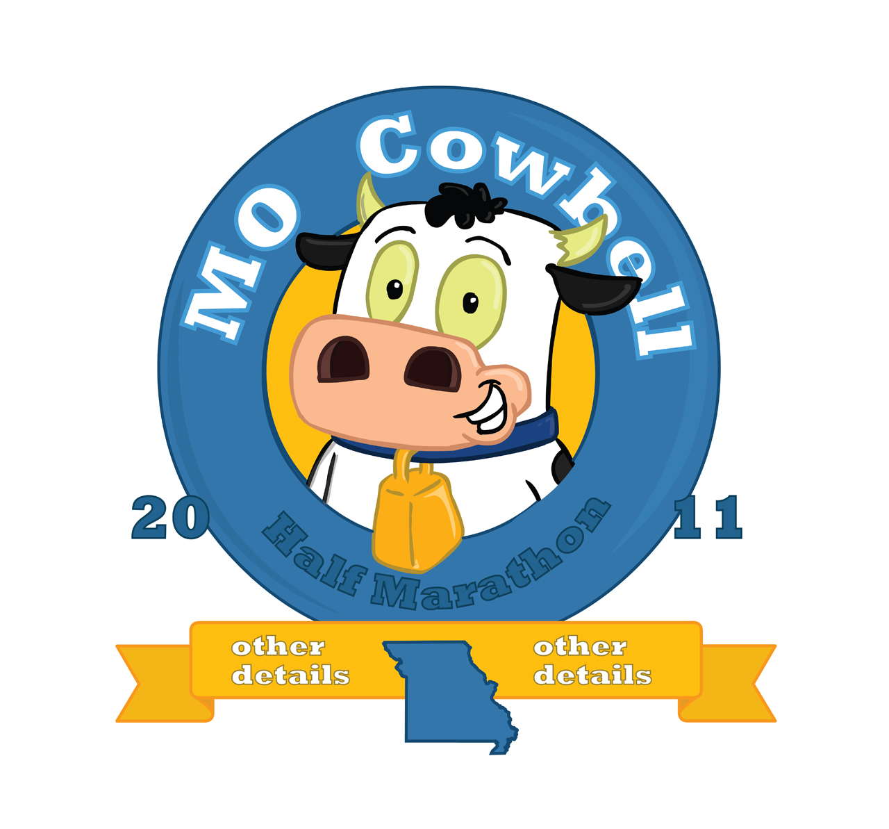 Mieshka MO Cowbell Mascot Design