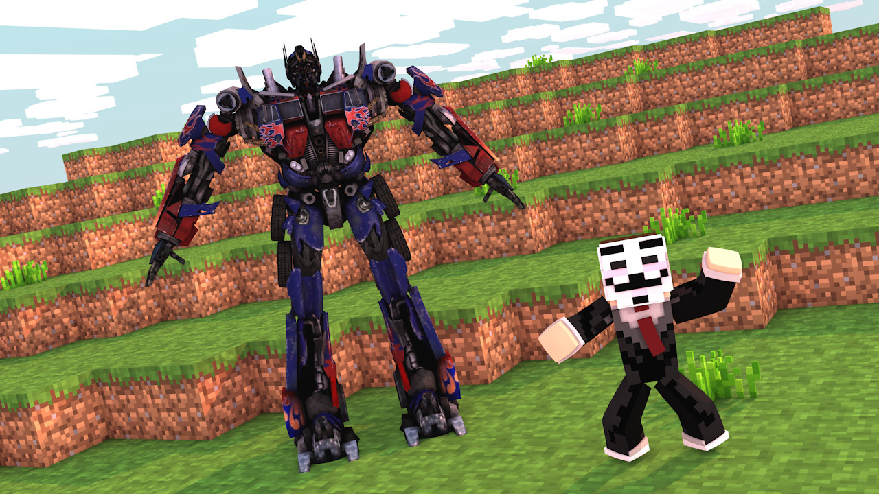 16. Мод transformers. 12. Робот титан в майнкрафте. Трансформеры майнкрафт.