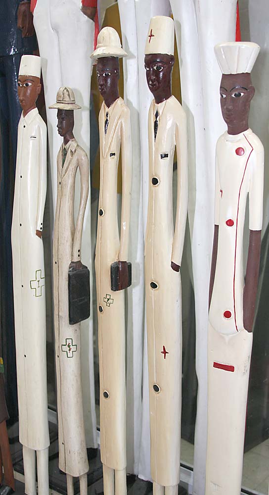 African Decor│Colonial Wood Carved Figures