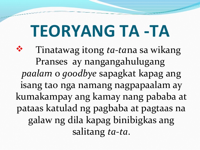 mga teorya ng wika - philippin news collections