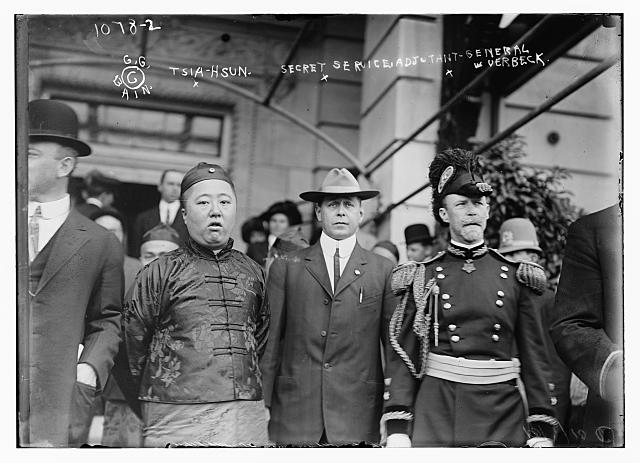 Prince Tsia-Hsun with Secret Service Adjutant Verbeck and others 10/1/10