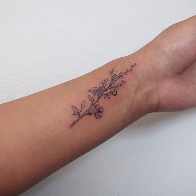 Mini tatuagens de flores para as mulheres Mini tatuagens de flores para as mulheres