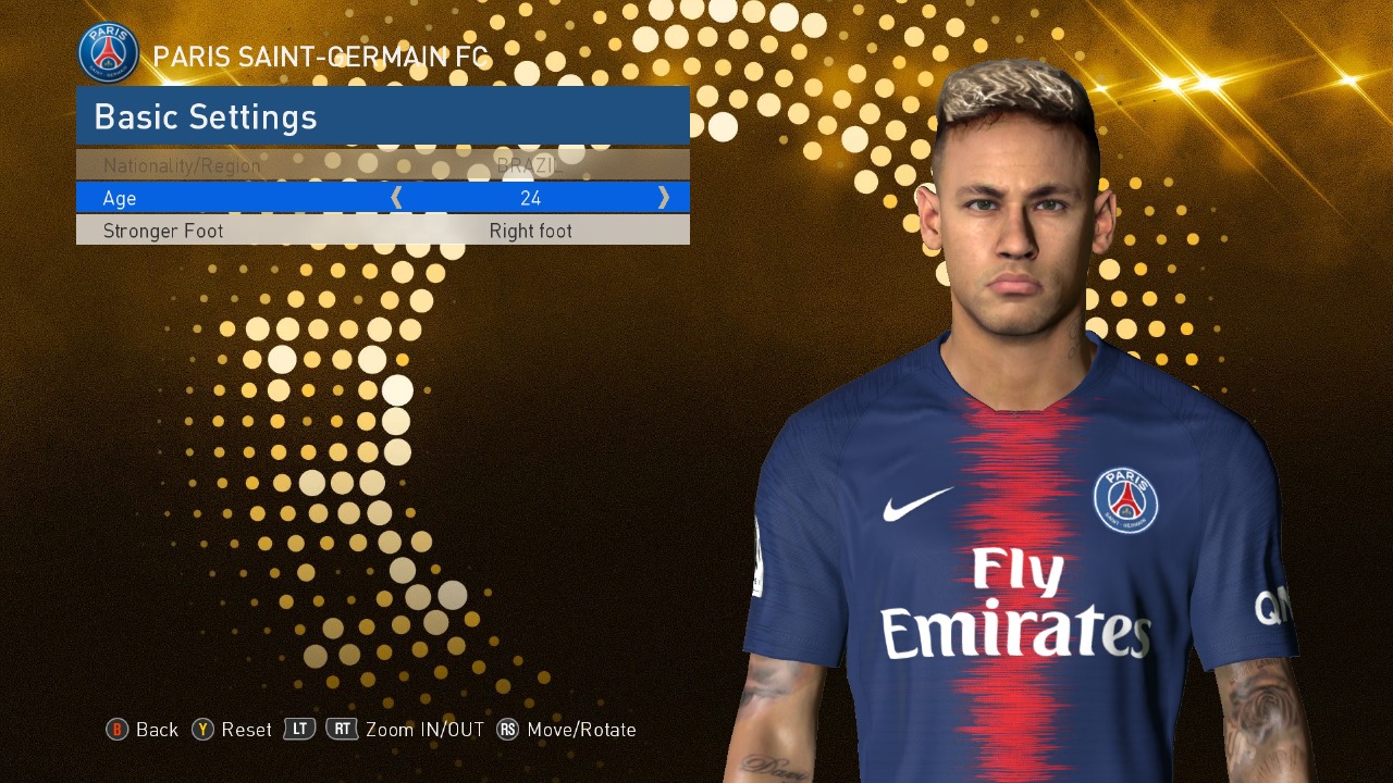 Pes 2017 Neymar (Psg) Face By Benhussam ~ Download Game