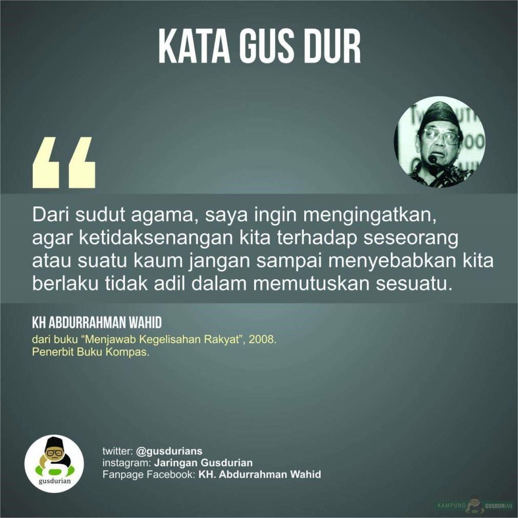 34 Kata Kata Lucu Gusdur Tentang Agama Dan Negara Gambar Guyon Bikin Ngakak