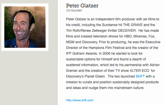 Looking for Green Inspiration?  Get to Know Independent Film Producer and SHFT.com Co-Founder, Peter Glatzer