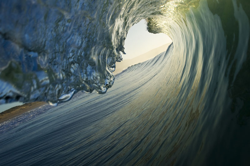 Natural wave. Wave Scene.