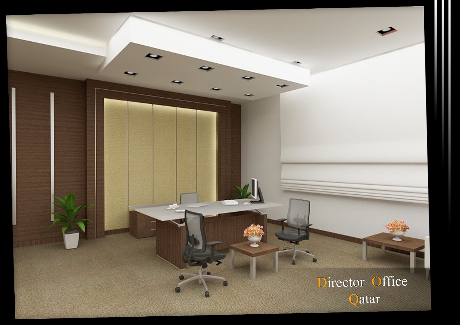 Arch.Michael Boules Interior Design For Director Office Qatar