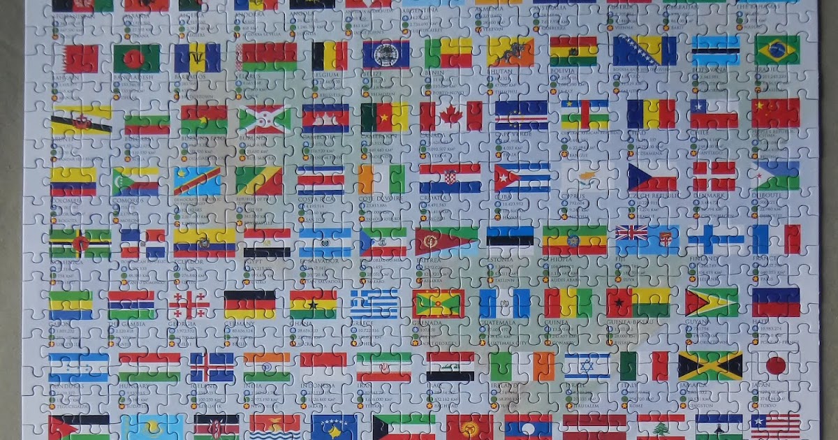 Jigsaw Puzzle Love Flags Of The World