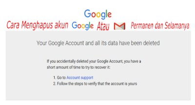 cara menghapus akun Google permanen cara hapus gmail