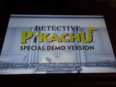Detective Pikachu Special Demo Version Detective Pikachu Special Demo Version title screen Pokémon Nintendo 3DS