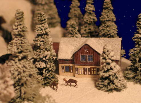 Pretzschendorf\u0026#39;s Winter Village Diorama | Paperized Crafts
