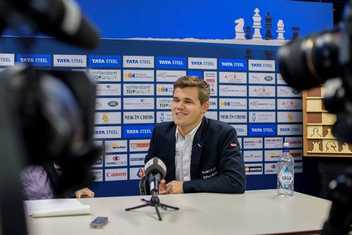 Magnus Carlsen viendra défendre son titre en 2016 - Photo © Alina L'Ami 