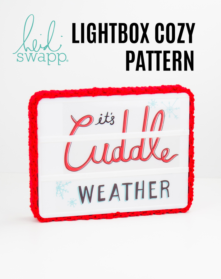 Heidi Swapp Lightbox Cozy Easy Crochet Pattern by @createoften for @heidiswapp