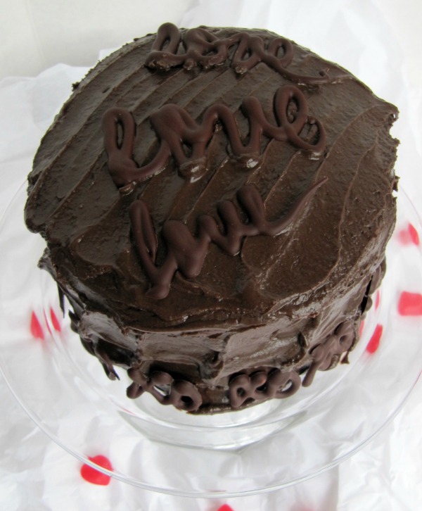 Once Upon A Chocolate Life Chocolate Cake with Fudge Filling and Hershey's Chocolate Frosting