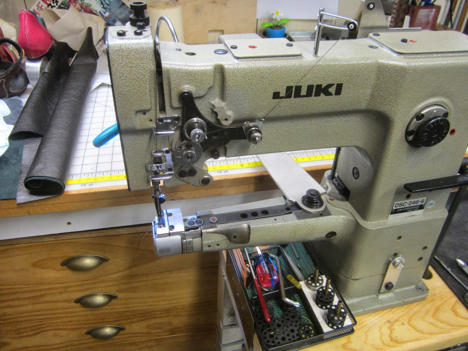 MI Vintage Sewing Machines Juki 246 Flatbed Option