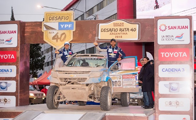 Sebastián Guayasamin y la Chevrolet Colorado: imparables en el Rally argentino desafío ruta 40