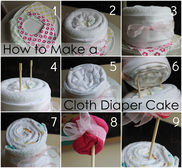 make a cloth diaper cake