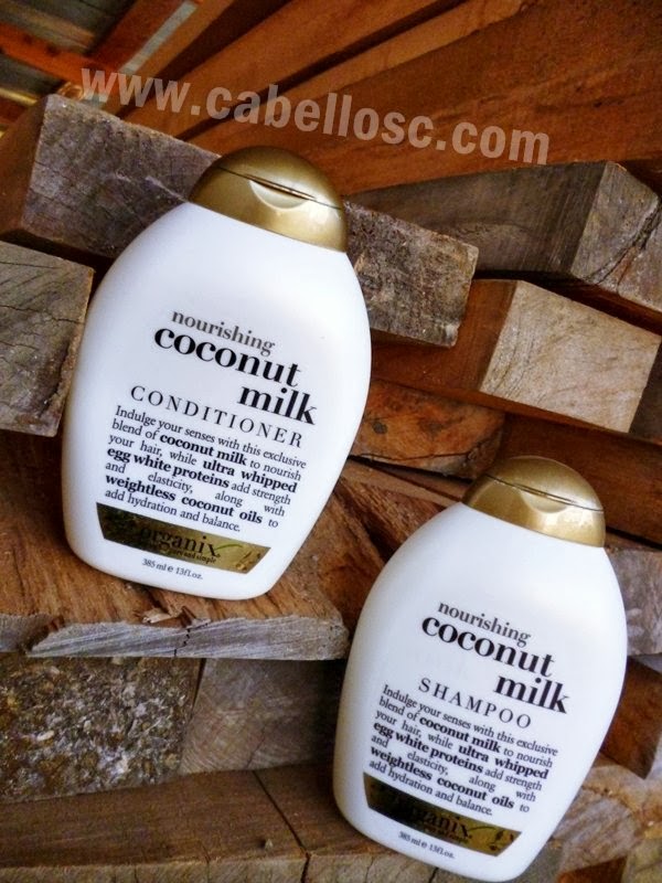 Shampoo y acondicionador coconut milk de Organix Cabellos C