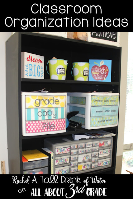9 elementary classroom organization ideas that will save your teacher sanity! www.allabout3rdgrade.com