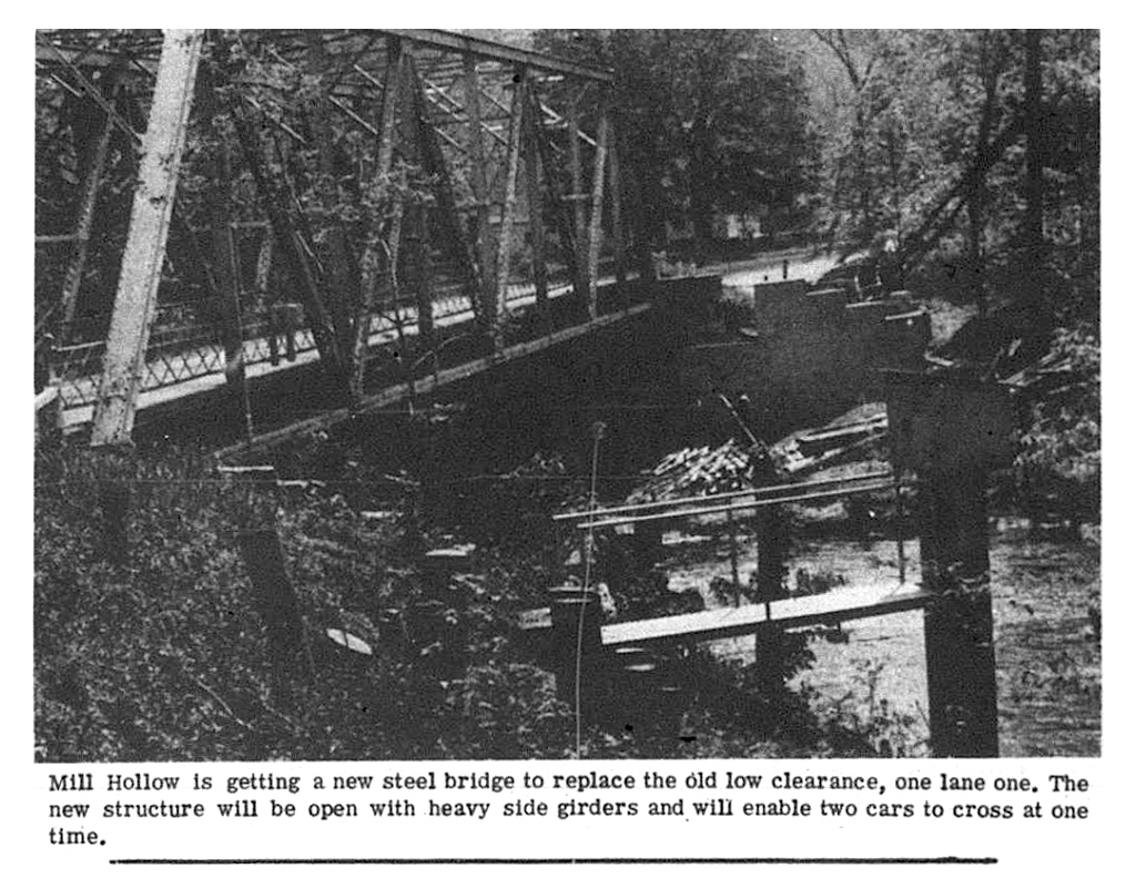 Brady�s Bunch of Lorain County Nostalgia New Bridge for Mill Hollow 1964