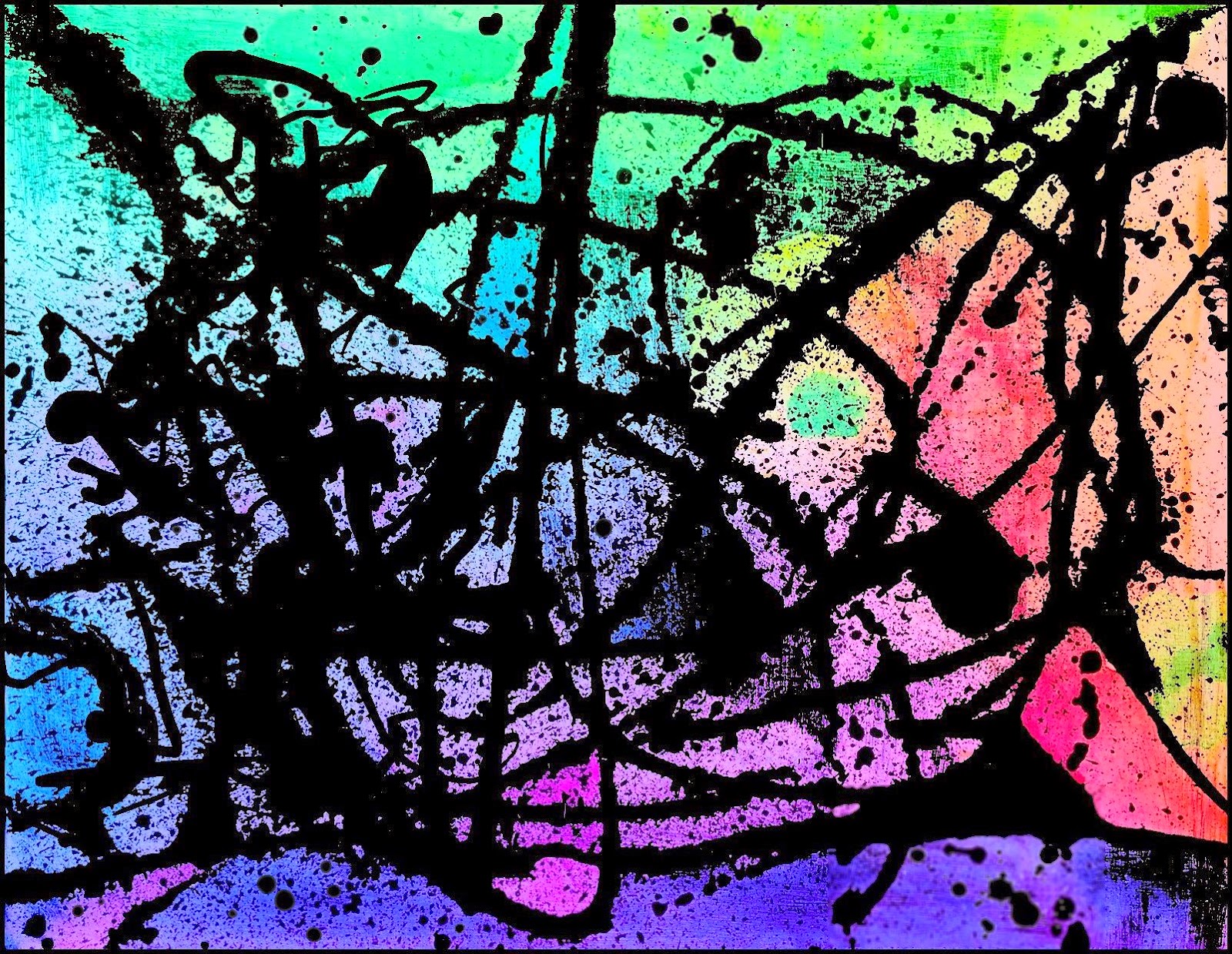 All This Is That Painting India Ink spill (making the best of it)