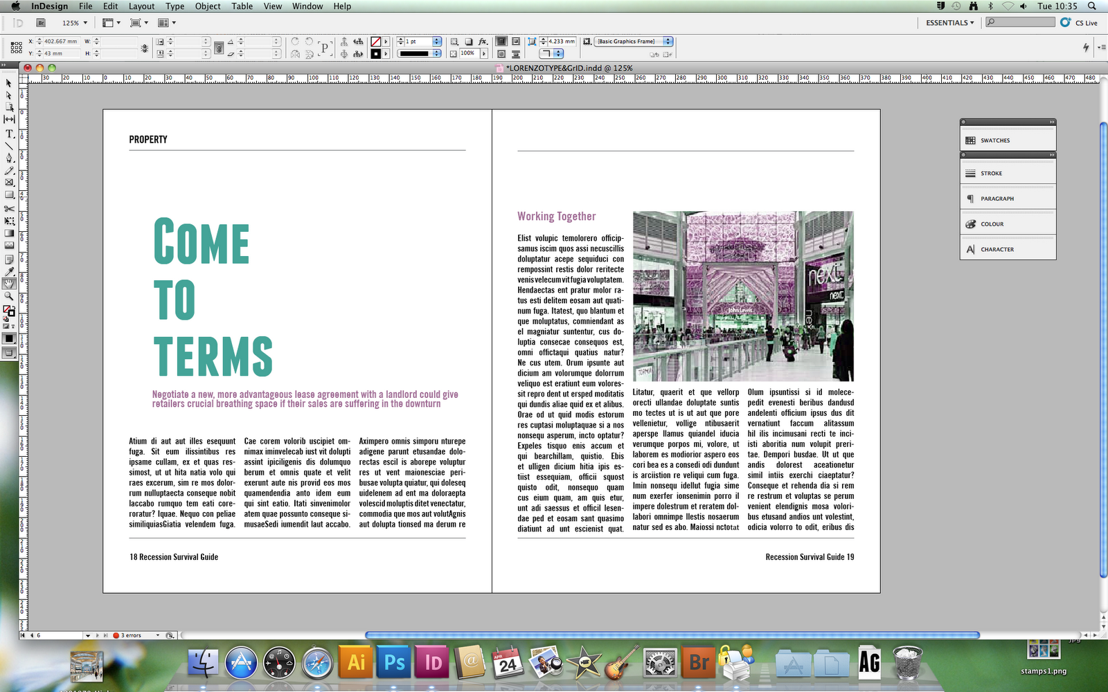 Design Practice: Type and Grid Layout// Final Spread