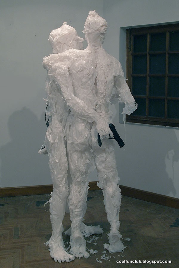 . Recycle Plastic Bag Art