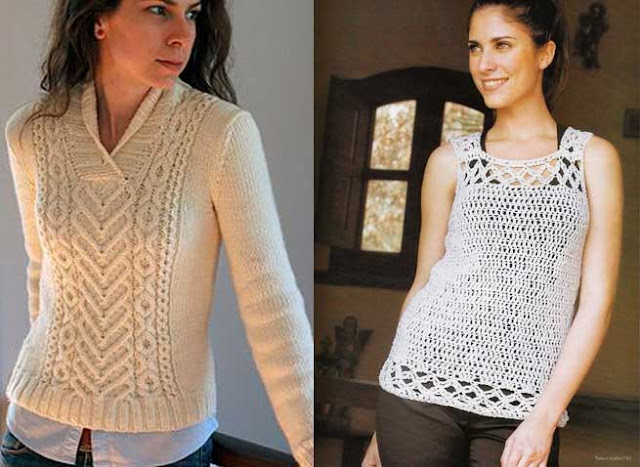 Blusas tejidas de moda fashion