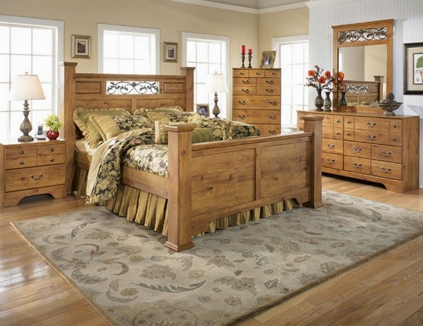 Ideas for the bedroom in rustic style