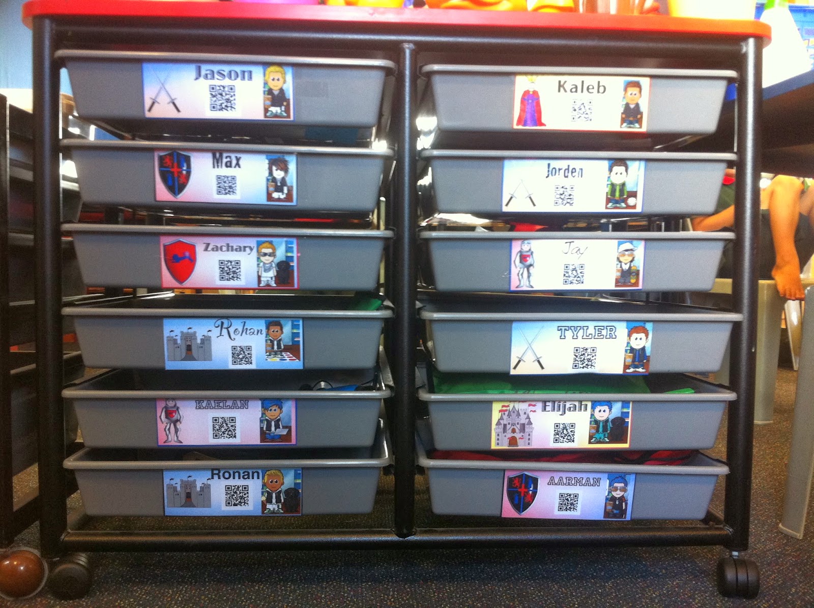 Kids with a View Our Fun Tray Labels