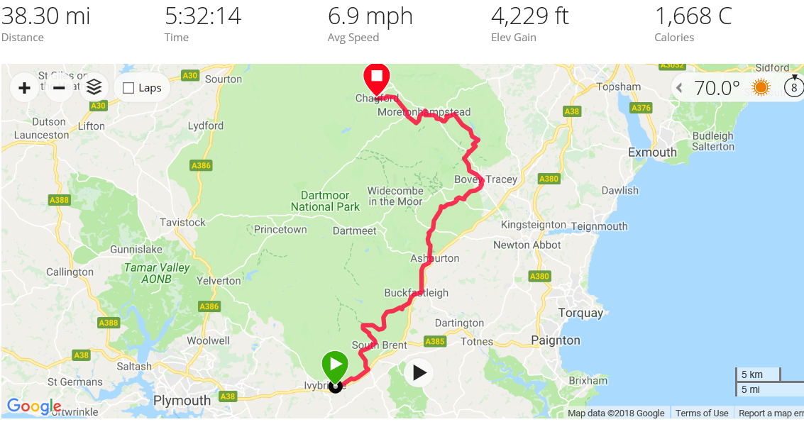 Cycle 7/70 A SUMMER BIKE RIDE AROUND THE DARTMOOR WAY CYCLE ROUTE