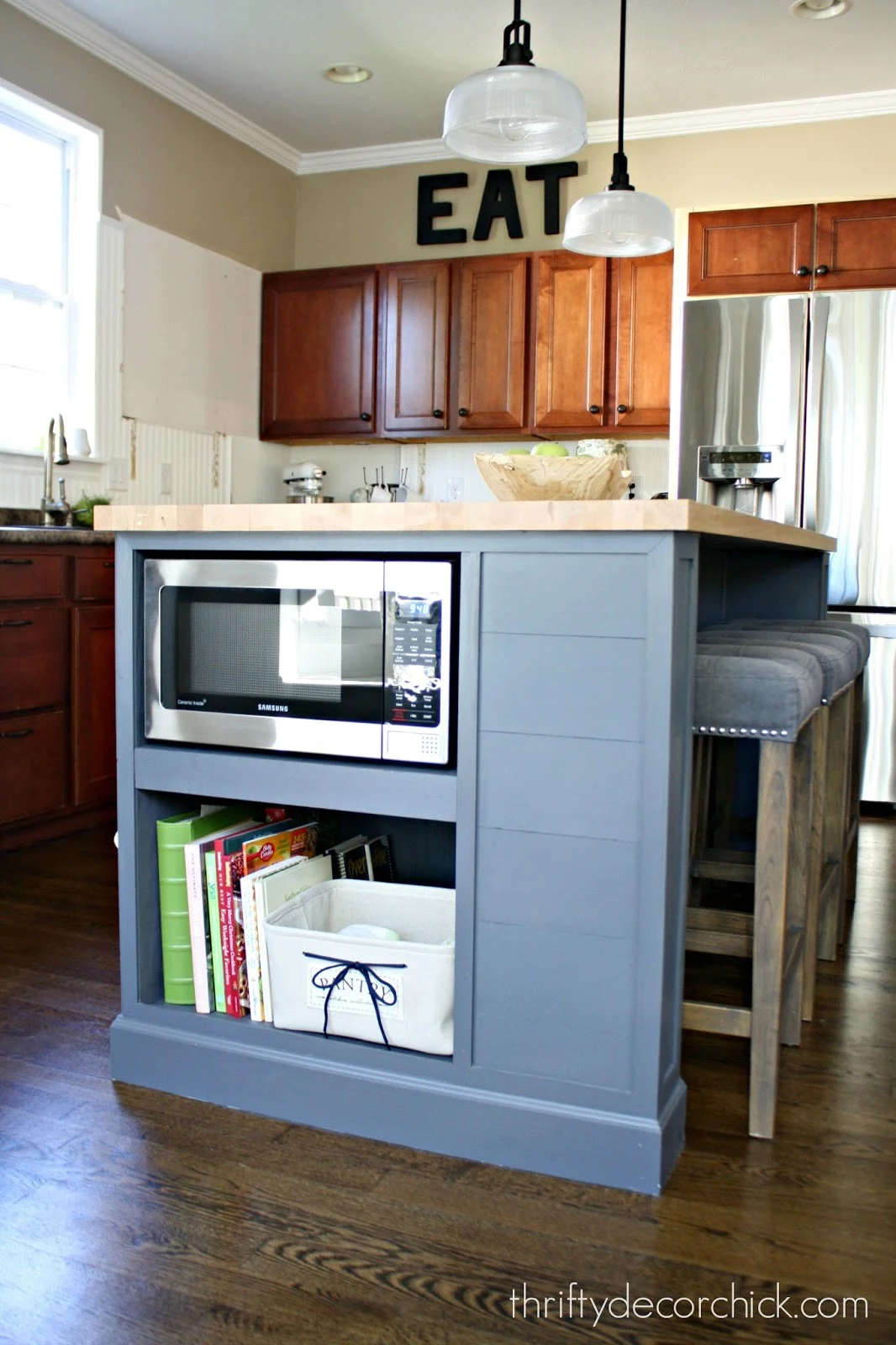 How to move a microwave to an island Thrifty Decor Chick Thrifty