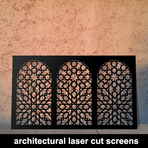 Architectural laser cut panels