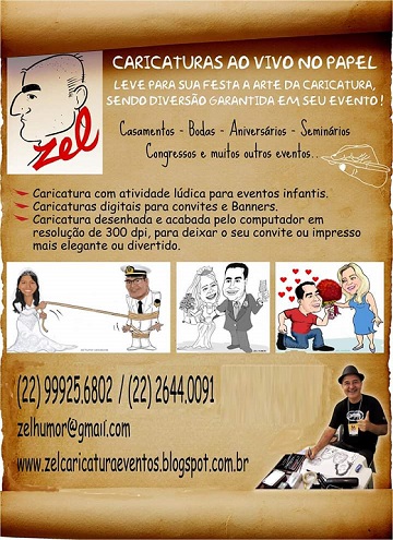 ZEL CARICATURAS AO VIVO