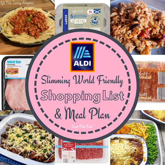  Slimming world aldi shopping list and meal plan.
