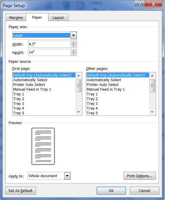 Fungsi Paper Size Pada Page Setup Untuk Menentukan Cara Golden