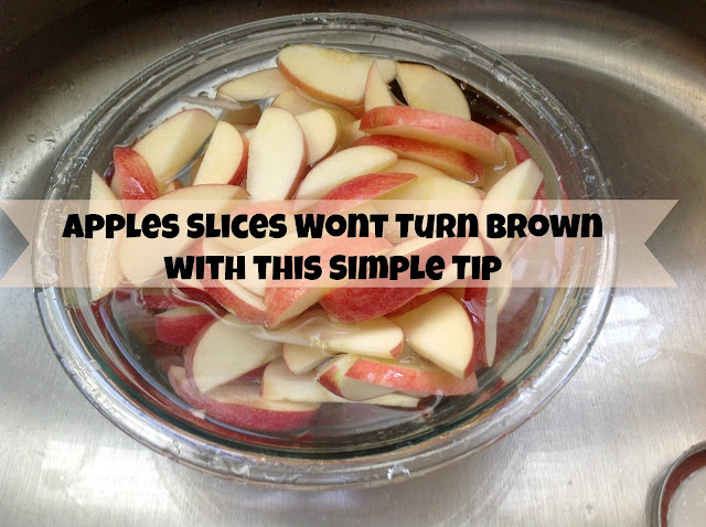 apple slices won't turn brown www.realfoodblogger.com