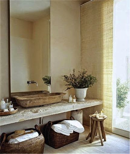 Cómo decorar un baño con estilo natural?