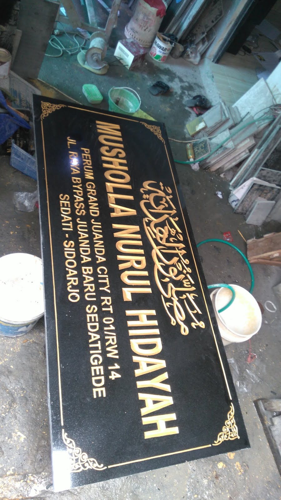 Contoh Desain Papan Nama Masjid Rumah Joglo Limasan Work