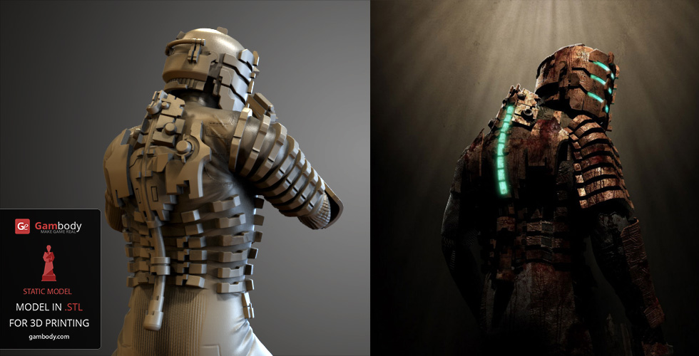 3d Printing Designs Dead Space Isaac Clarke 3d Model Static Figure