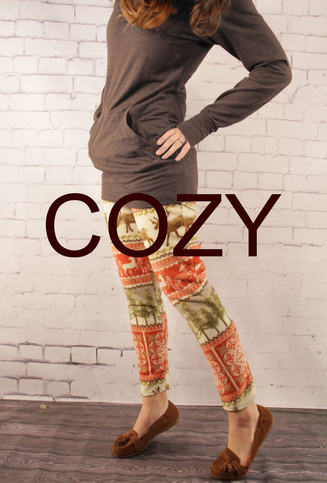 Grosgrain: Cozy Fleece Leggings Free Pattern: Into the Woods
