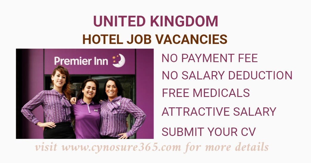 UNITED KINGDOM HOTEL JOB VACANCIES PREMIER INN CYNOSURE365