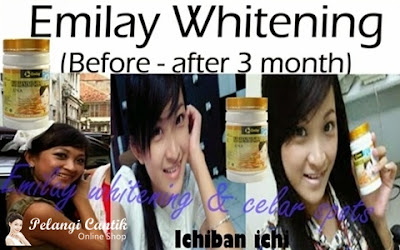 Testimoni EMilay whitening pemakaian 1-3 bulan