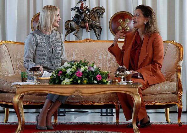 Princess Lalla Meryem, the sister of King Mohammed of Morocco, hosted a royal dinner in honor of Ivanka Trump
