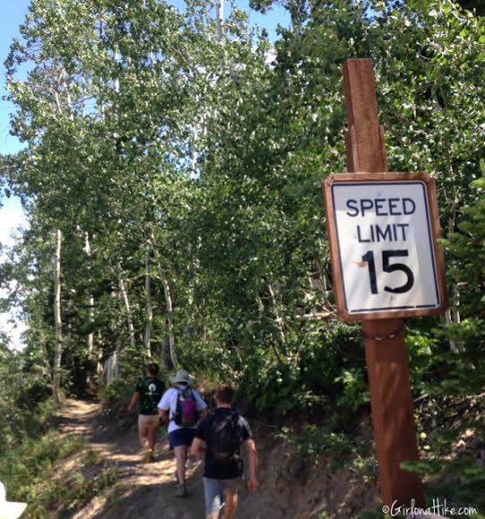 Hiking the Red Cloud Trail, Deer Valley Ski Resort Girl on a Hike