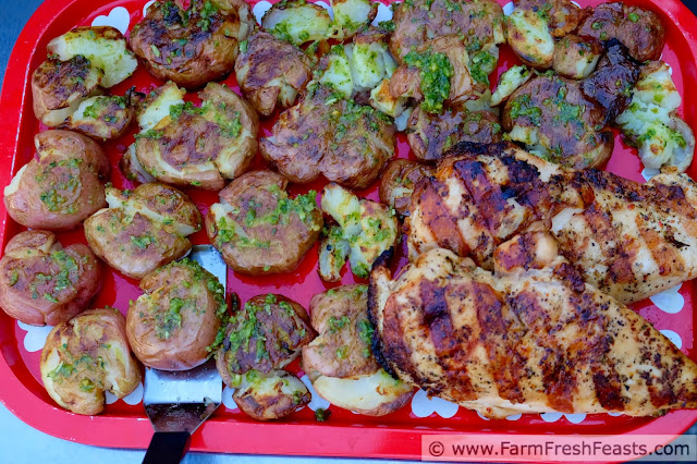 http://www.farmfreshfeasts.com/2015/05/grilled-garlic-scape-pesto-smashed.html