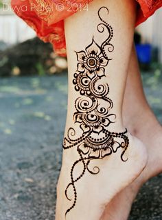 Ide Desain  Gambar Tato  Henna Keren Untuk  Cewek Gambar 