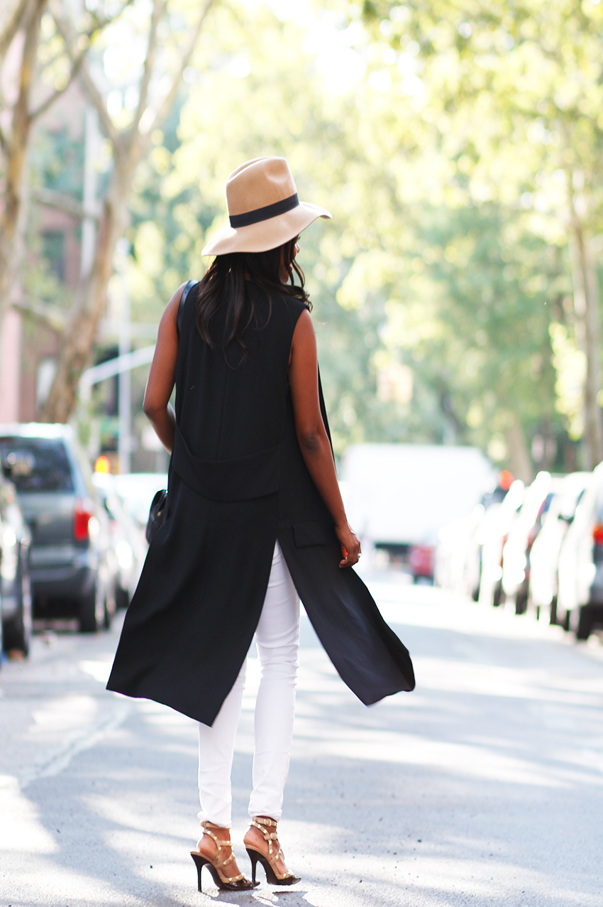 DadouChic Black Sleeveless Jacket