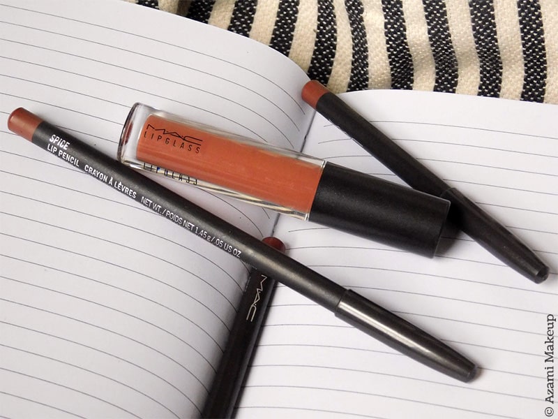 M.A.C. Cosmetics - Spice Lipliner & Lipgloss Combo - Review & Swatches - Avis Crayon à lèvres - Nude Gloss M.A.C. Cosmetics - Spice Lipliner & Lipgloss Combo - Review & Swatches - Avis Crayon à lèvres - Nude Gloss